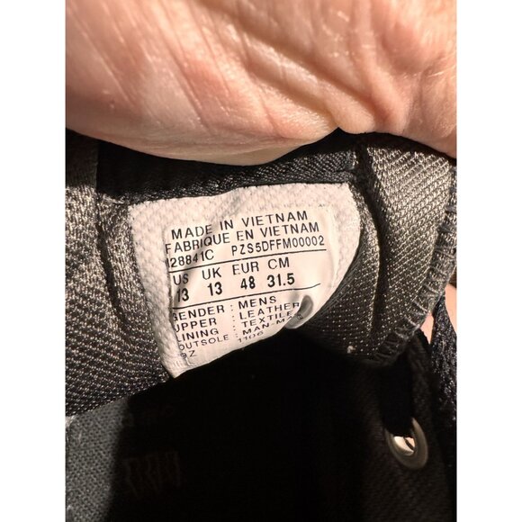 Converse Mens Gray High-Top Sneakers Size 13 With Black Accents - Picture 3 of 14